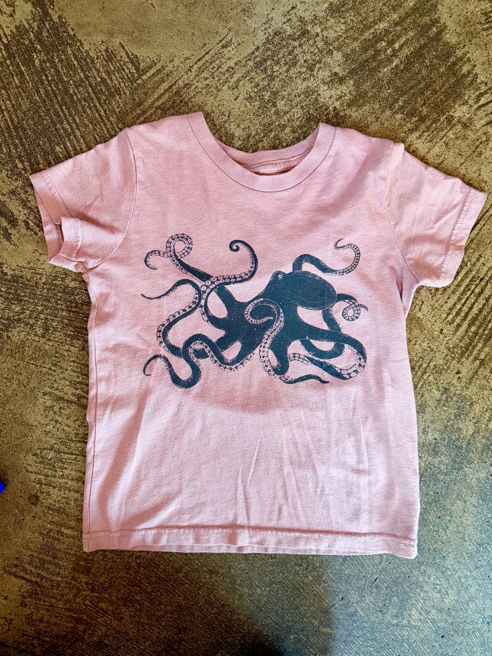 Kids Lavender Purple Octopus Graphic Tee